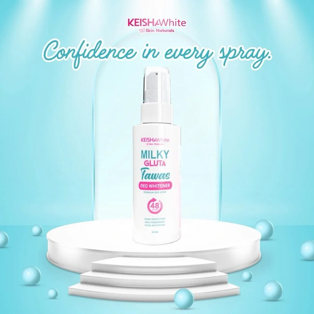 Keisha White Milky GlutaWhite Deo Spray - Pink/White - Picture 6 of 7